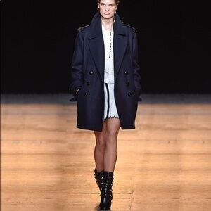 Isabel Marant Karly Navy Blue Peacoat